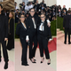 Amy Schumer with Alexander Wang; Jenni Konner and Lena Dunham with Jenna Lyons; Odell Beckham Jr., all at the Met Ball. Images via Getty